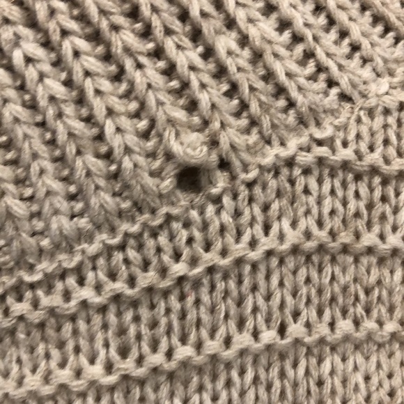 Aggel knitwear sweater wool alpaca beige SZ L bell sleeves cowl  neck - Picture 3 of 9